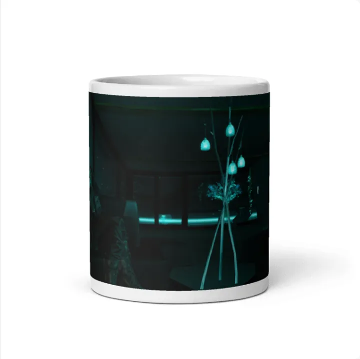 Mug with Dematerialize snapshot wrap, front